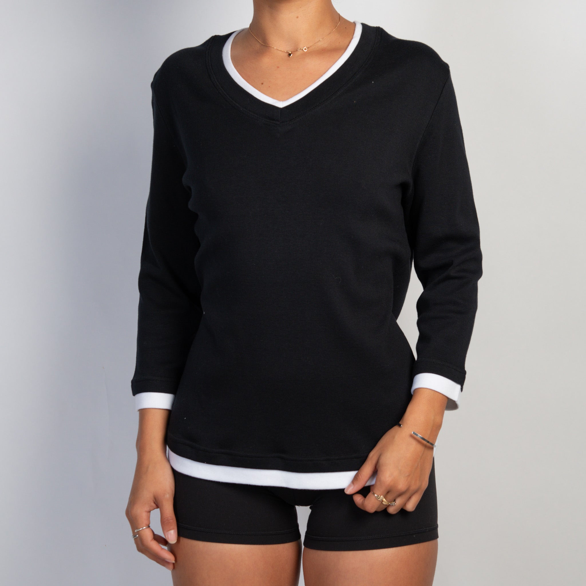 BLACK LAYERED TOP