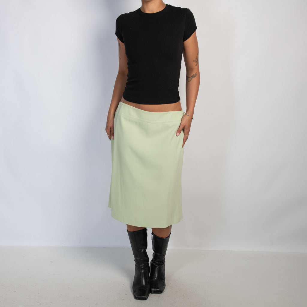 GREEN MIDI SKIRT