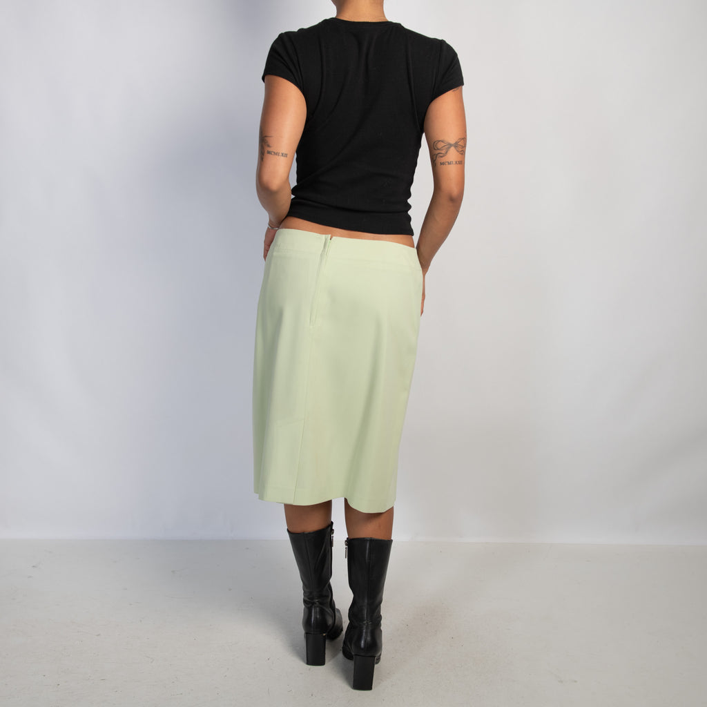 GREEN MIDI SKIRT