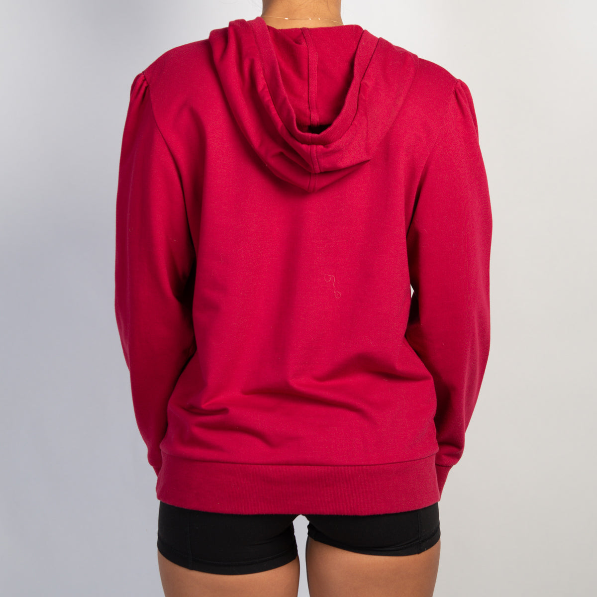 RASPBERRY HOODED TOP