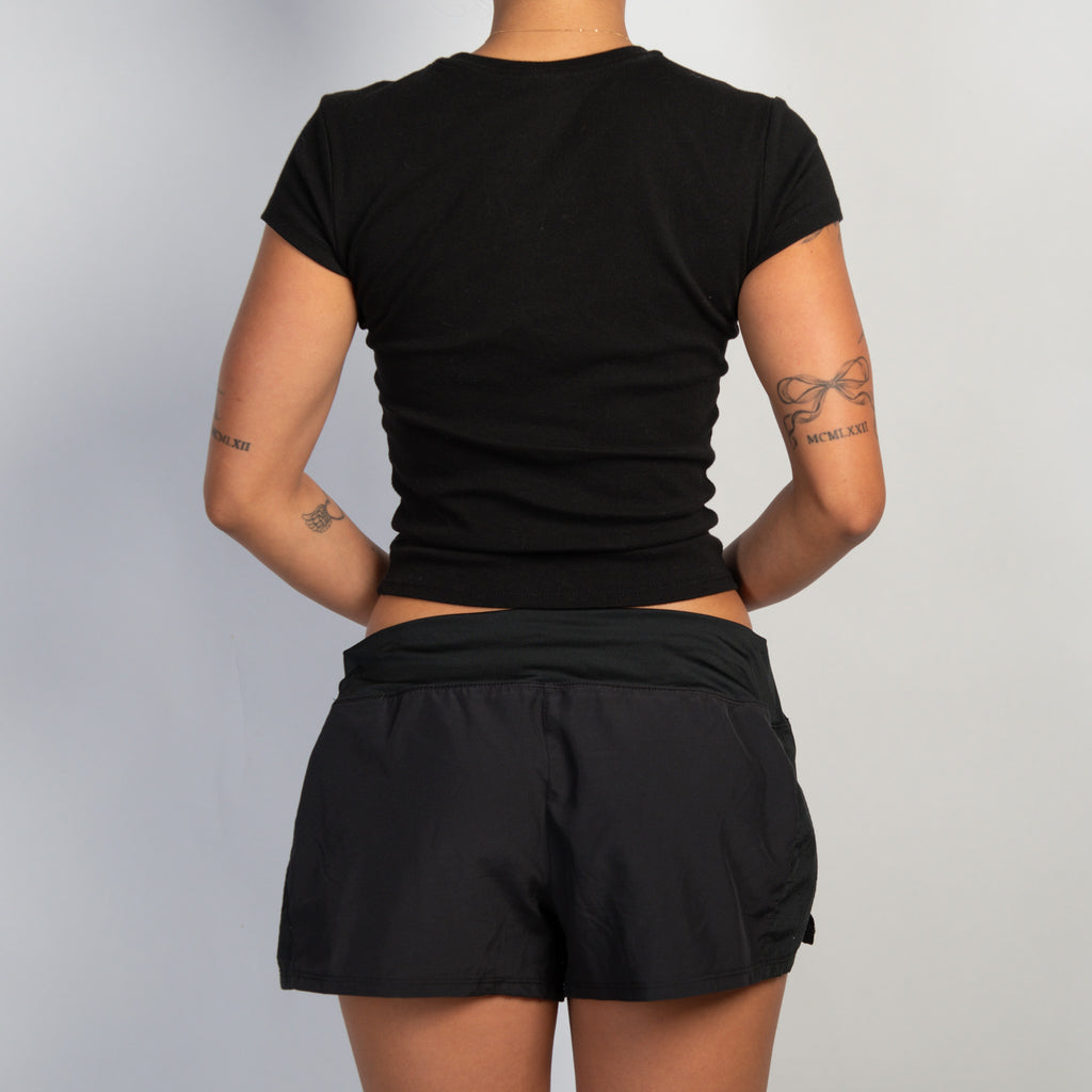 BLACK DRI FIT SHORTS