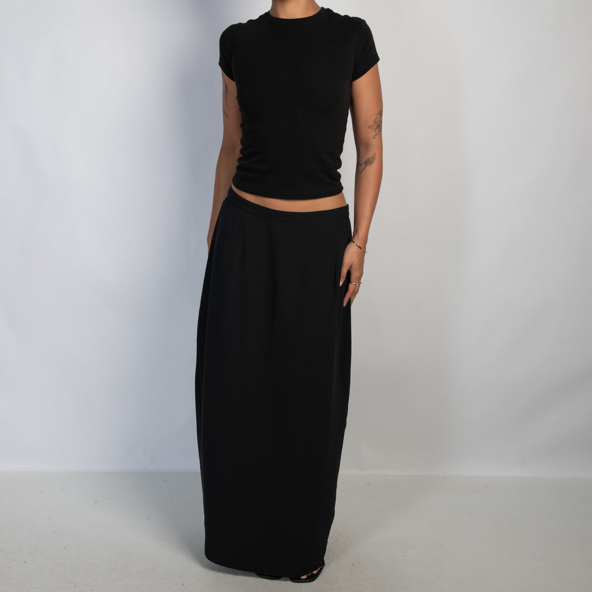 BLACK MAXI SKIRT