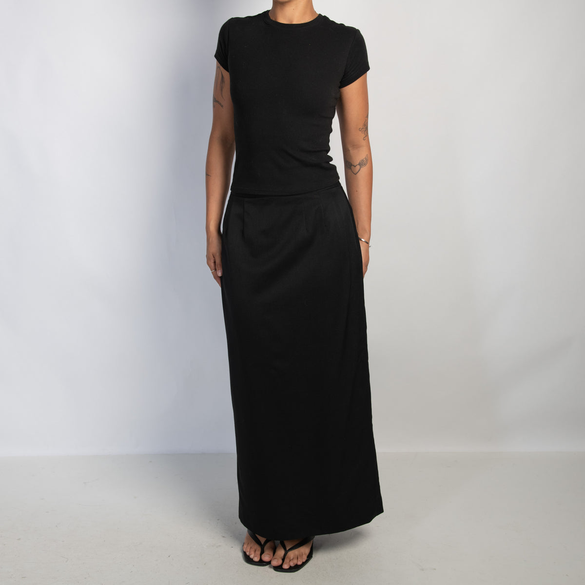BLACK MAXI SKIRT