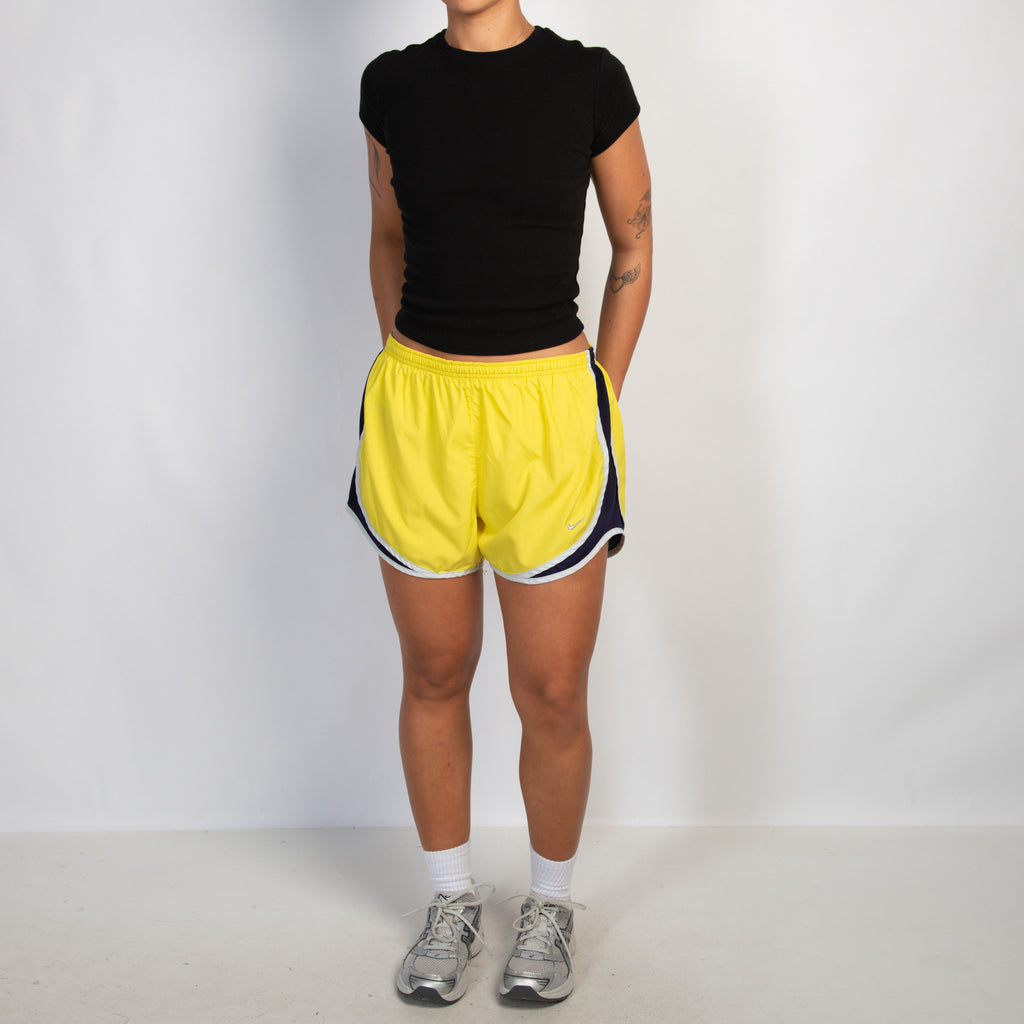YELLOW DRI FIT SHORTS