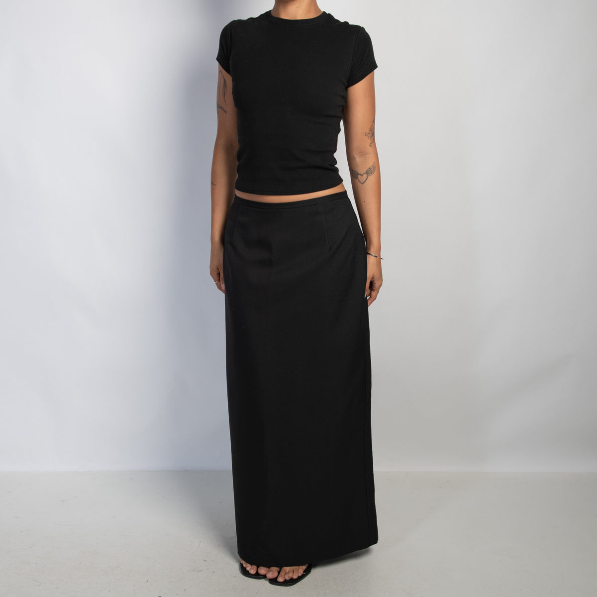 BLACK MAXI SKIRT