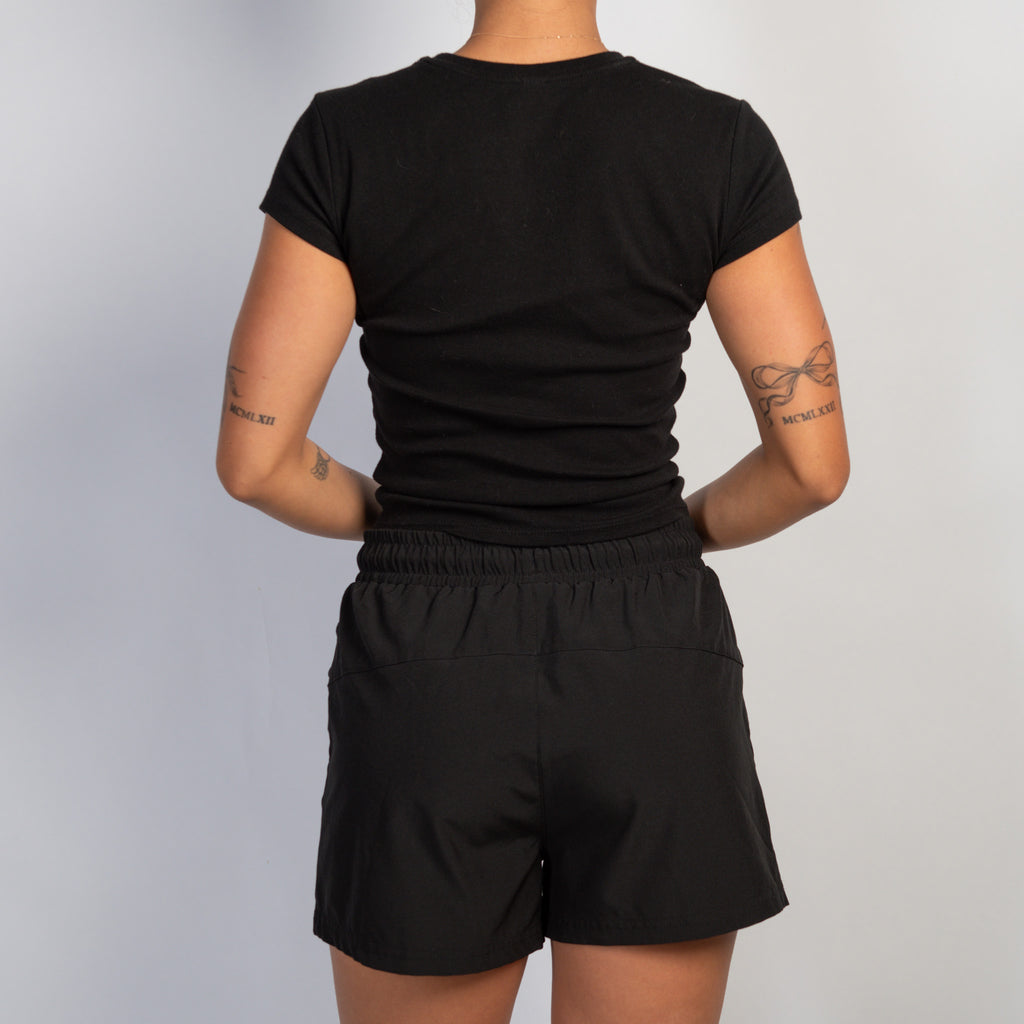 BLACK ACTIVE SHORTS