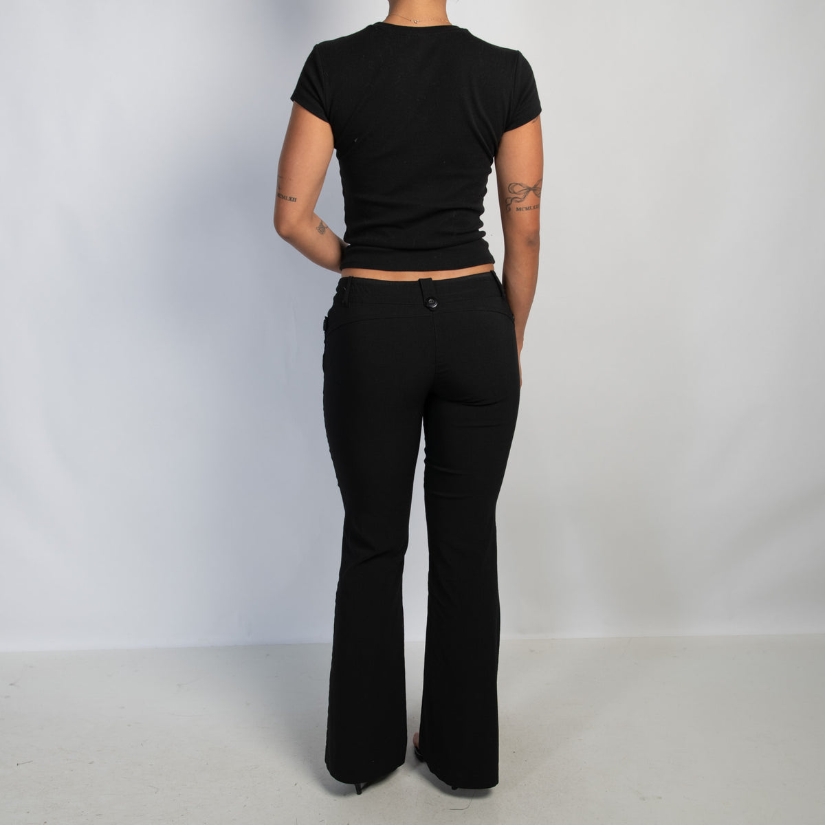 BLACK BOOTCUT PANTS