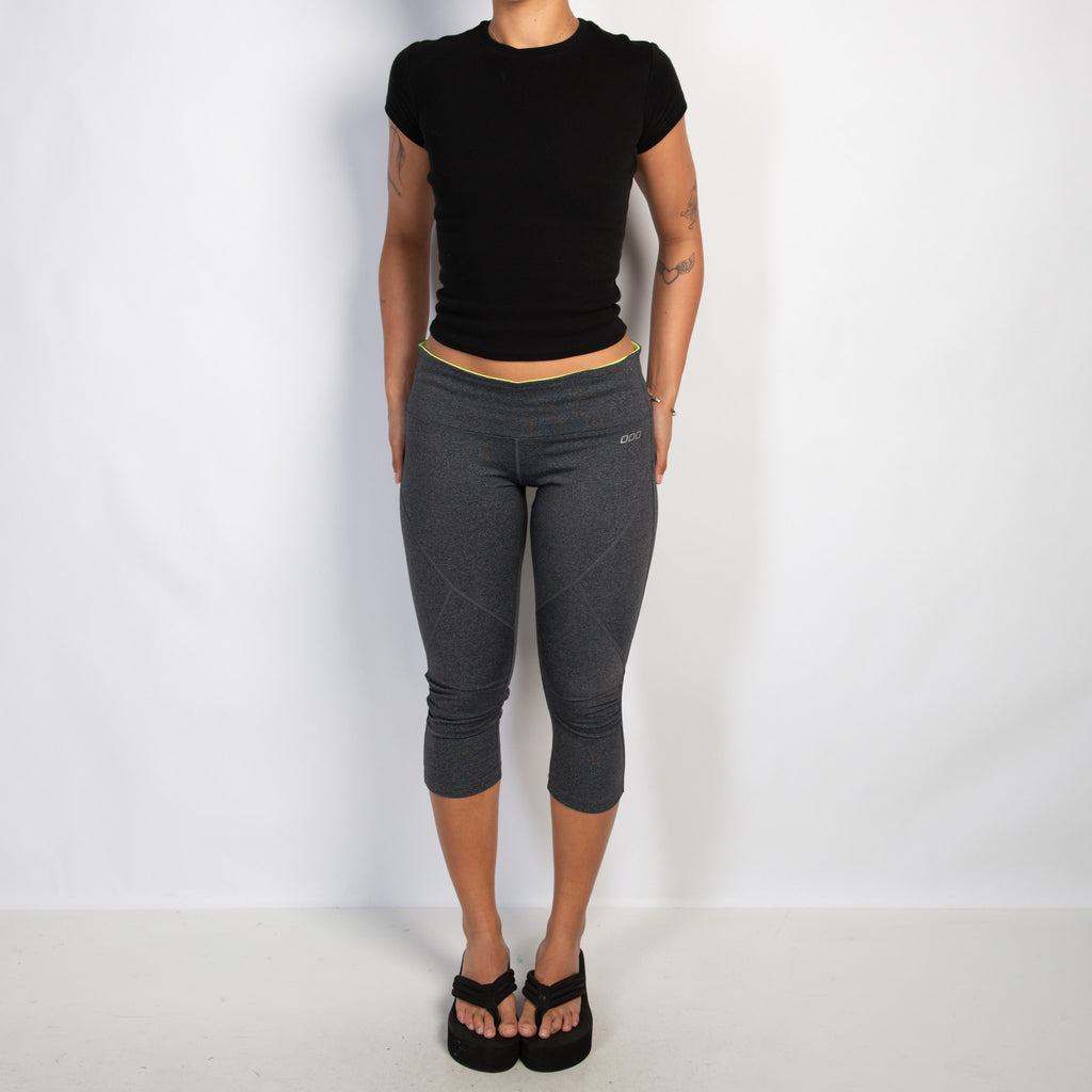 GREY MARLE CROP TIGHTS