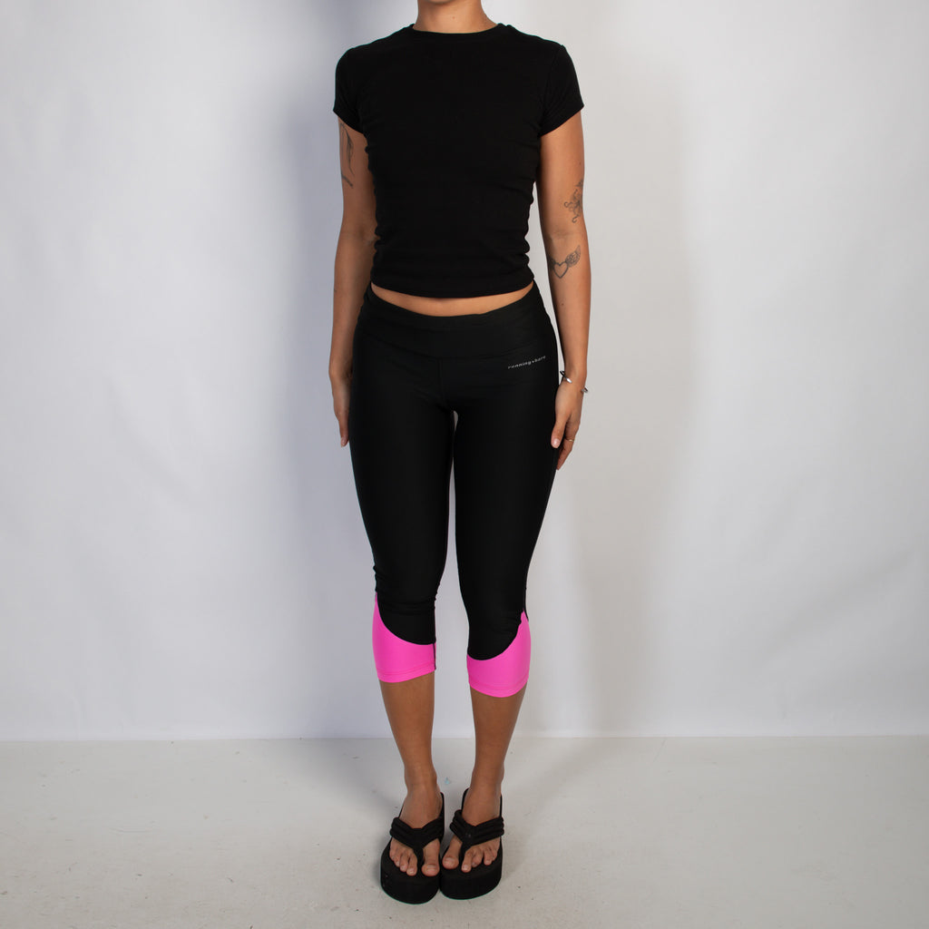 PINK ACCENT CROP TIGHTS