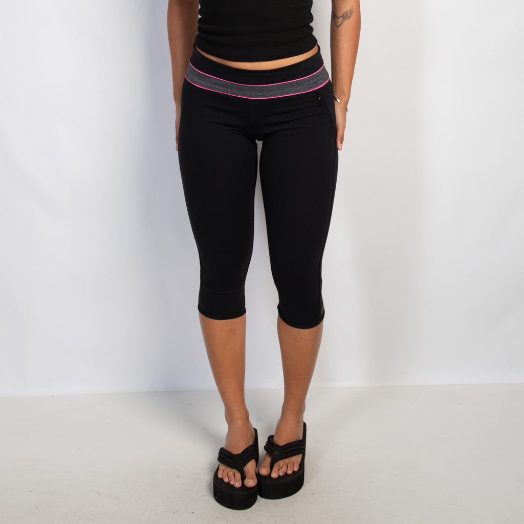 PINK ACCENT CROP TIGHTS