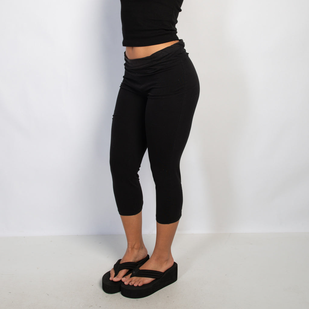 BLACK COTTON TIGHTS