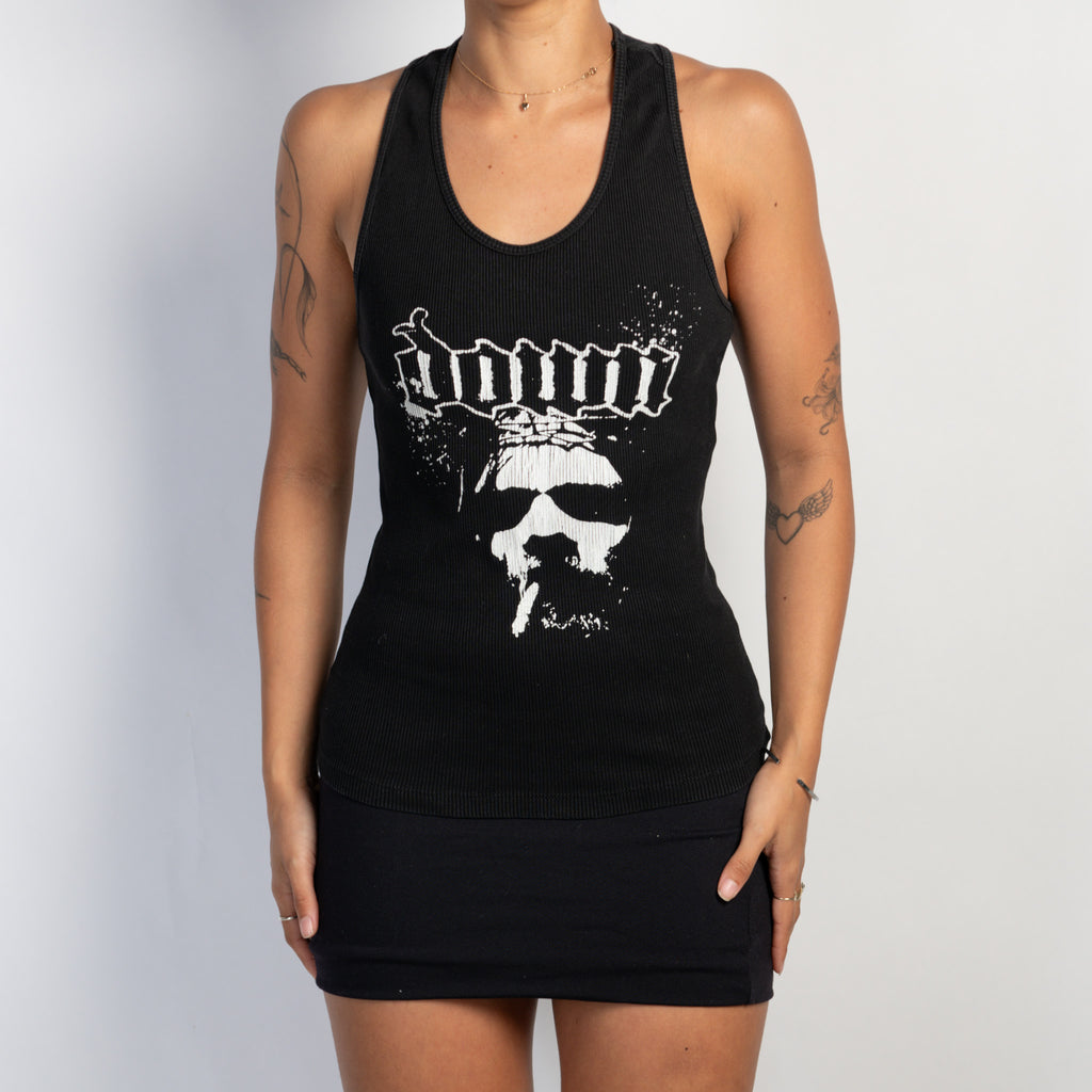 BLACK RIB GRAPHIC TANK TOP