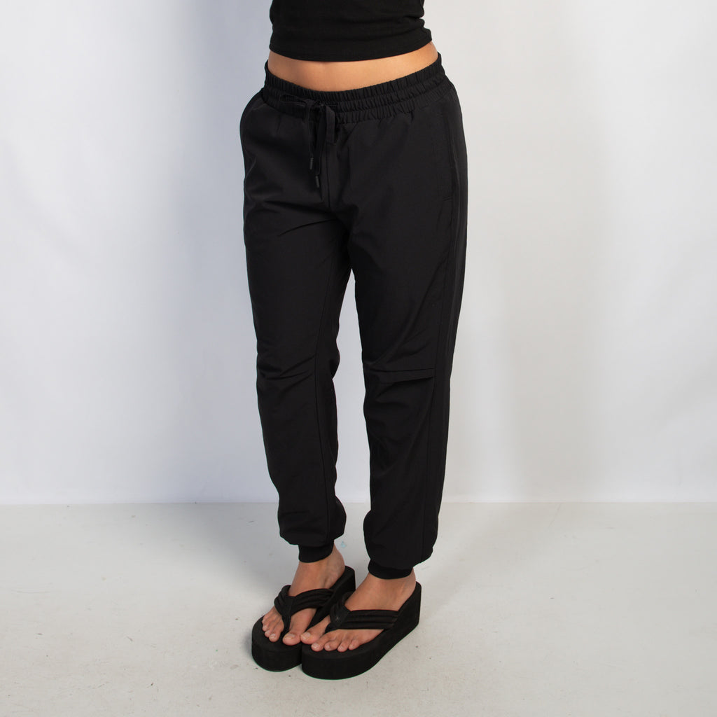 BLACK CUFF PANTS