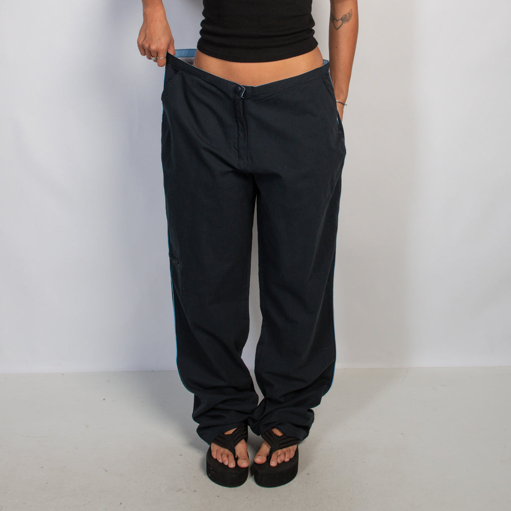 NAVY COTTON CARGO PANTS