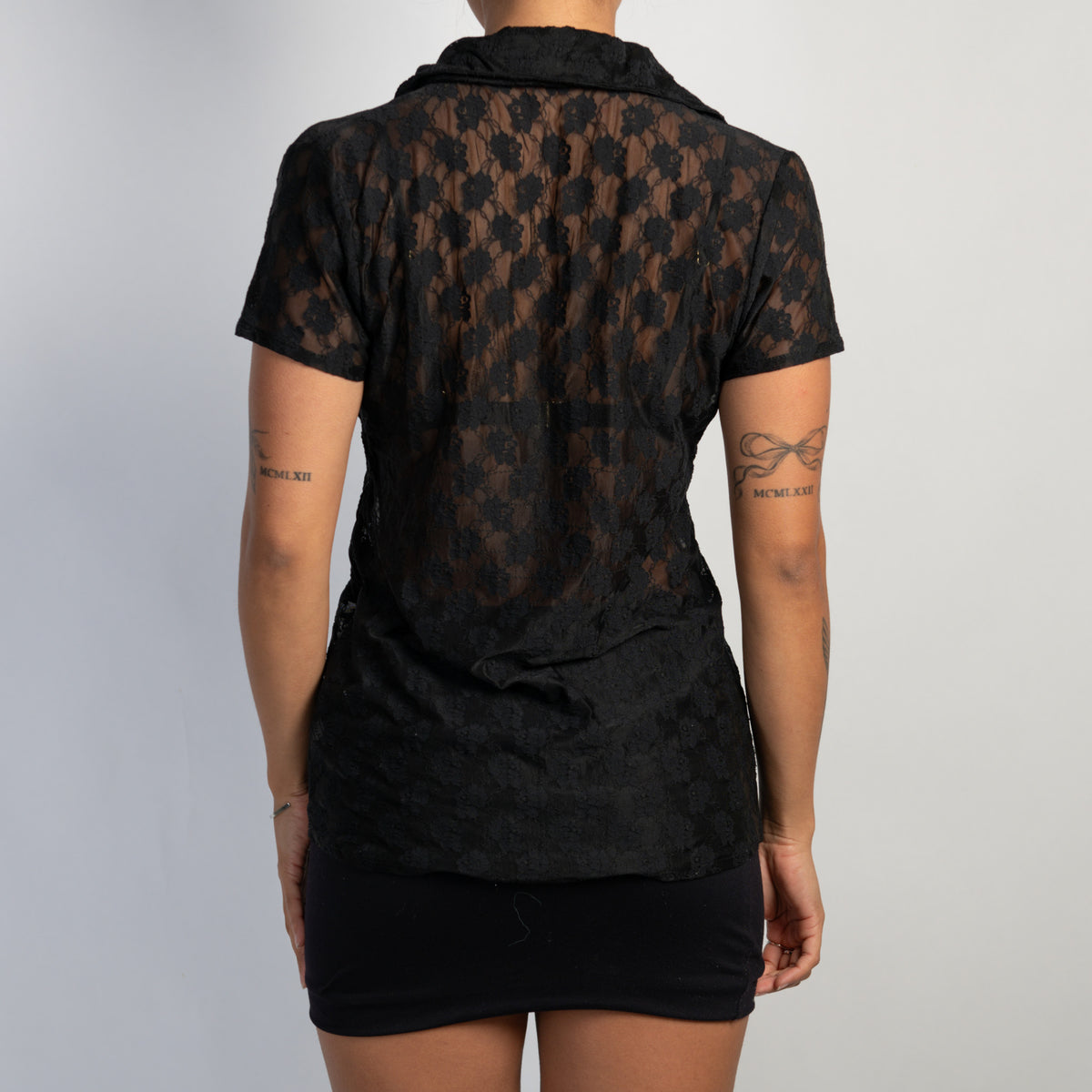 BLACK LACE BLOUSE