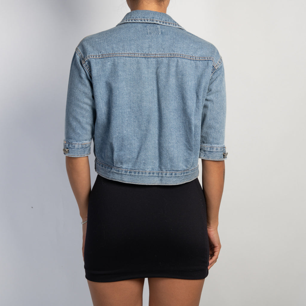 DENIM 1/2 SLEEVE JACKET