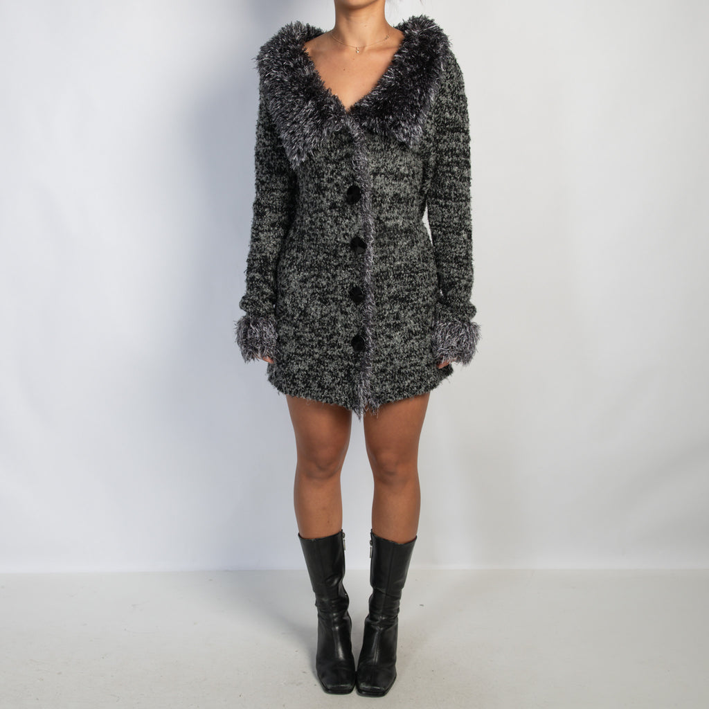 GREY MARLE LONGLINE CARDIGAN