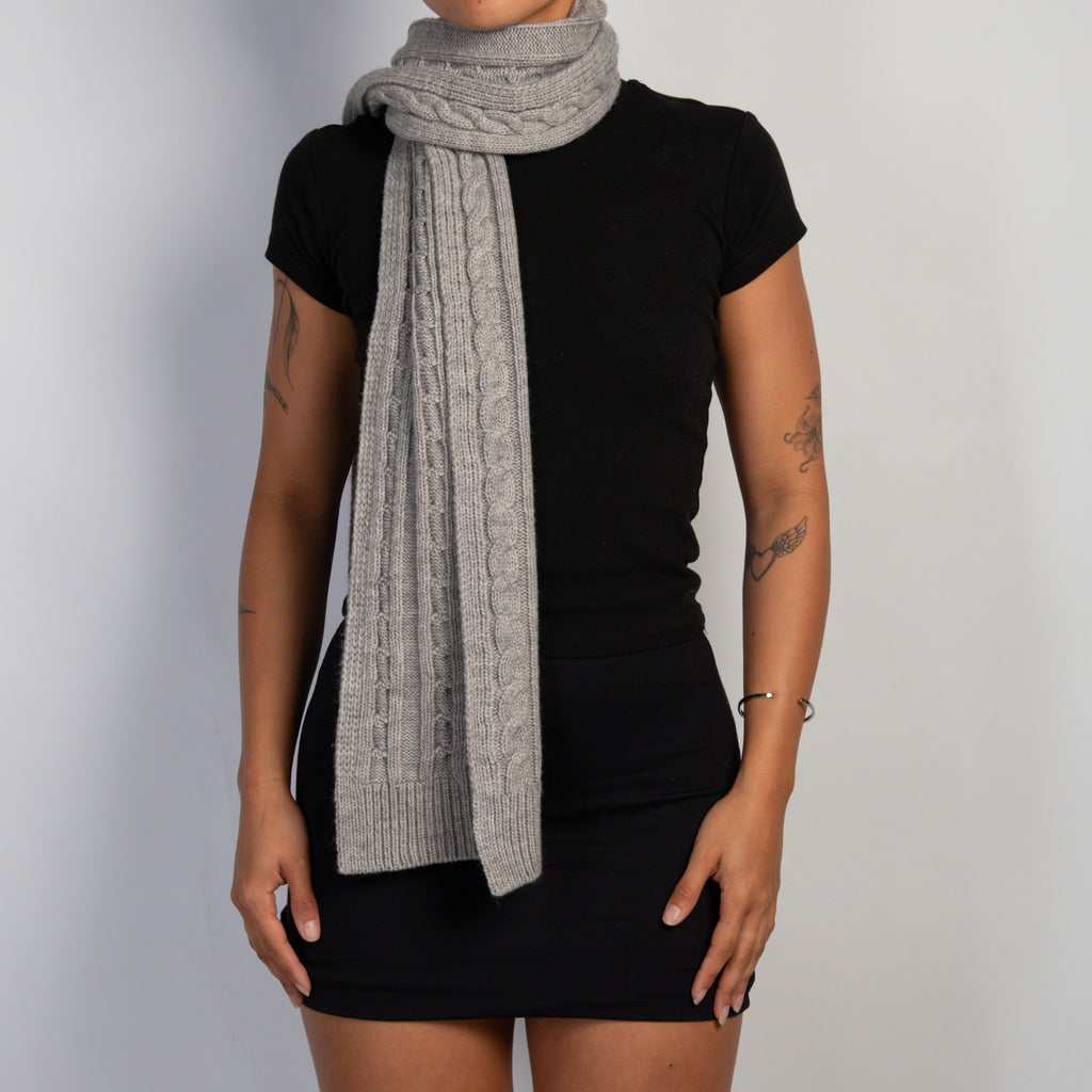 GREIGE CHUNKY SCARF