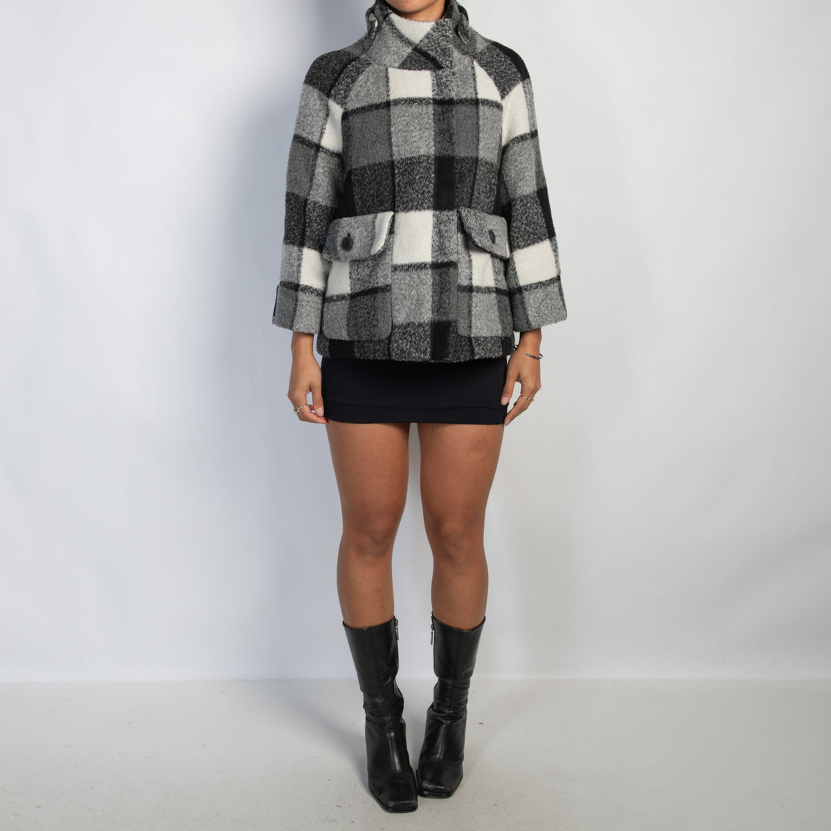 WOOL CHECK JACKET
