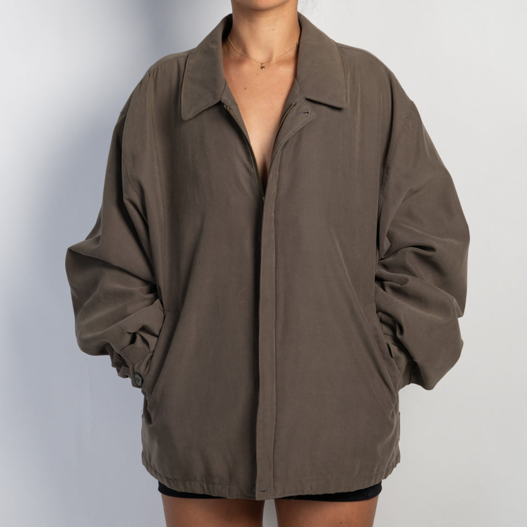 BROWN HARRINGTON JACKET