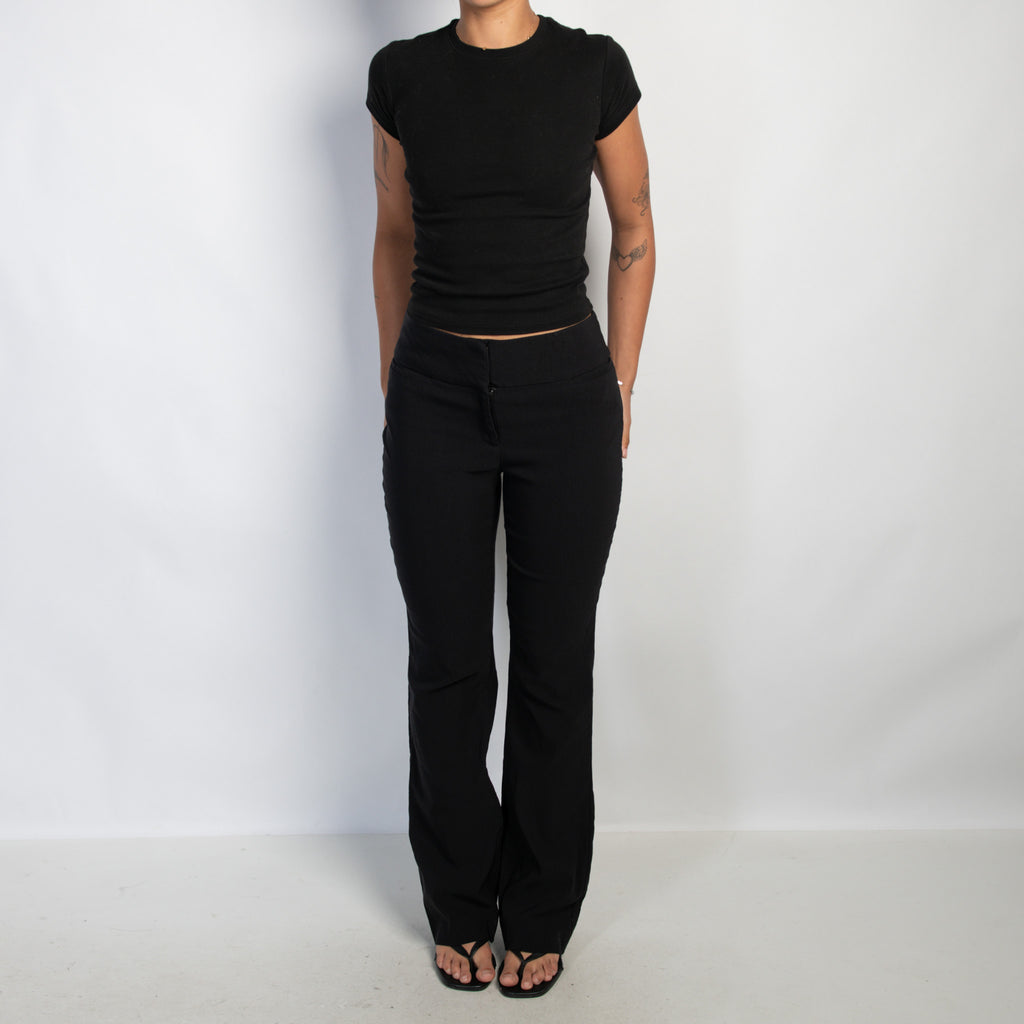 BLACK BOOTCUT PANTS