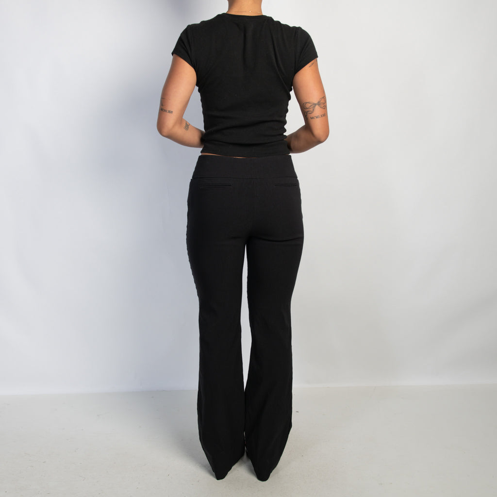 BLACK BOOTCUT PANTS