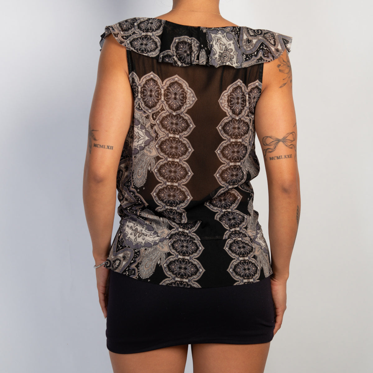 PAISLEY MESH BLOUSE
