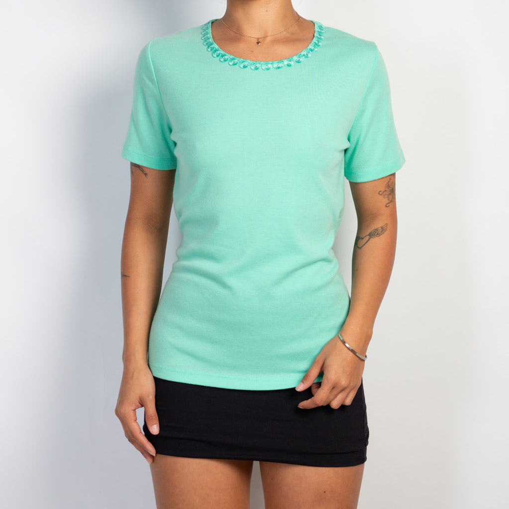 GREEN COTTON TSHIRT