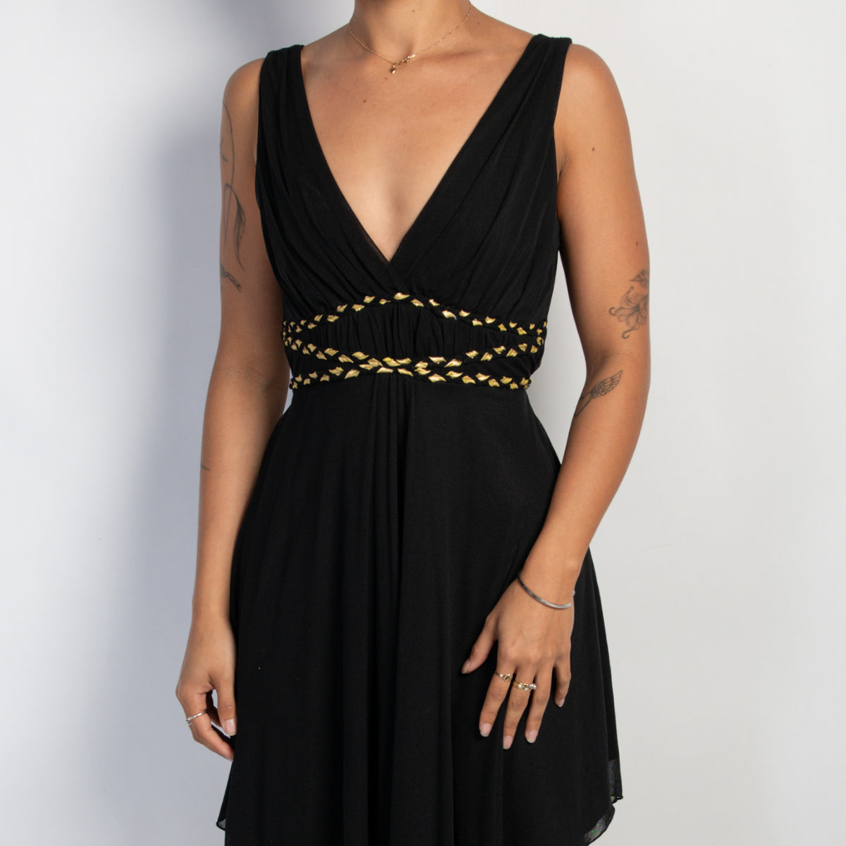 BLACK MESH DRESS