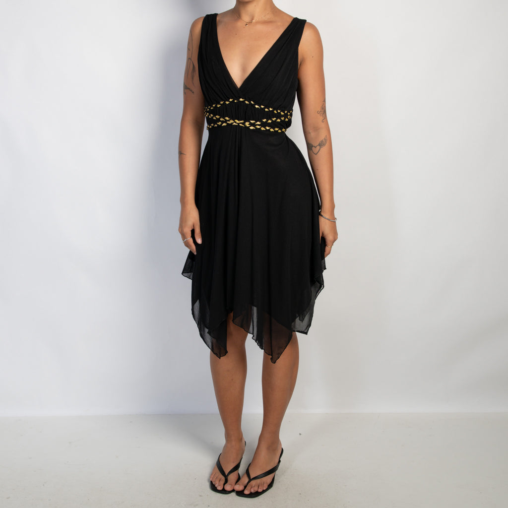 BLACK MESH DRESS