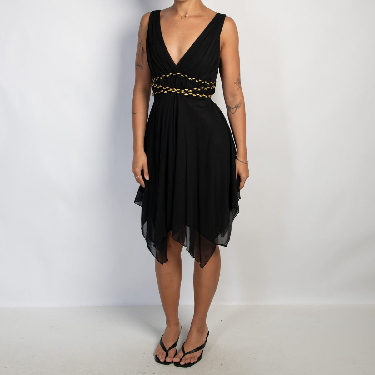 BLACK MESH DRESS