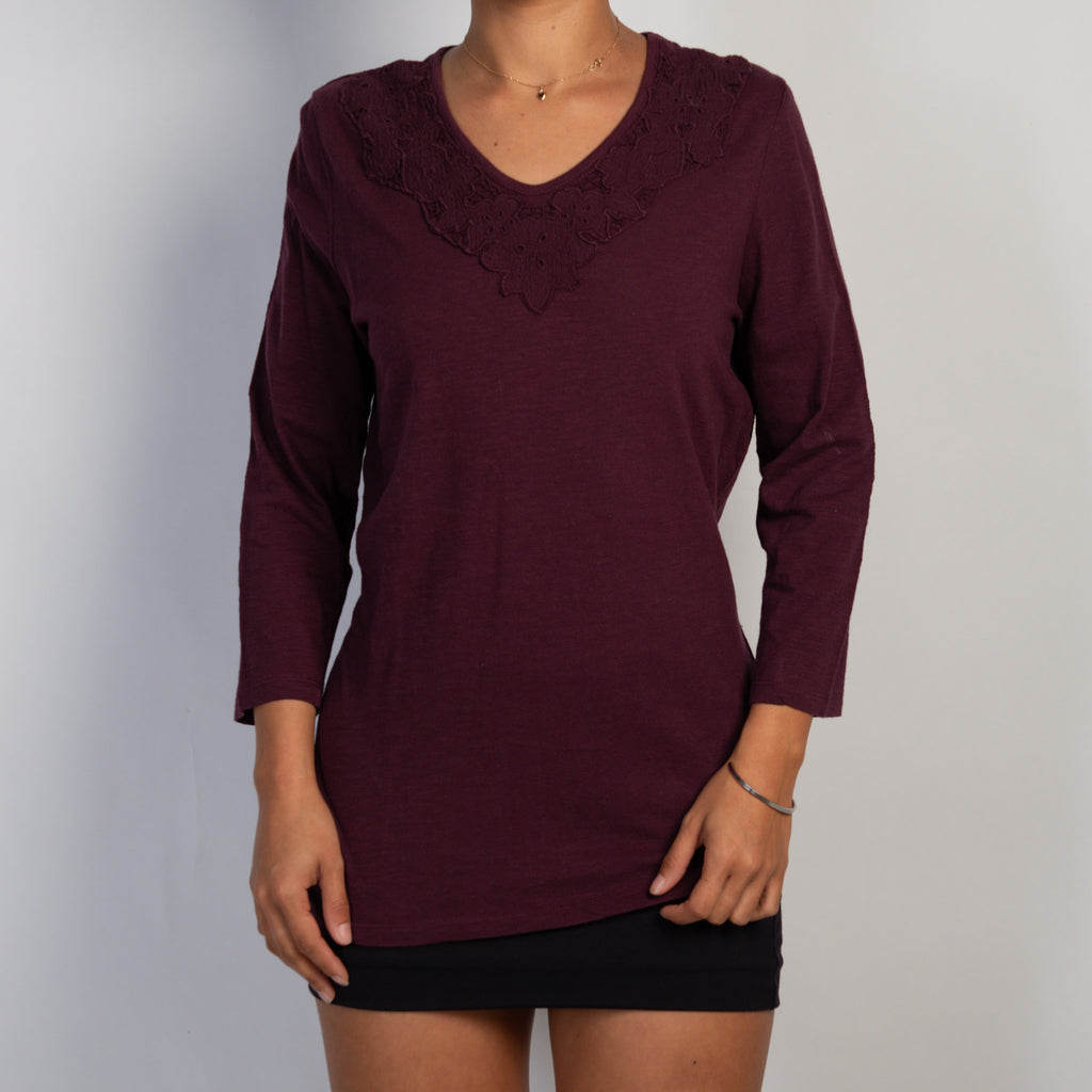 PLUM COTTON TOP