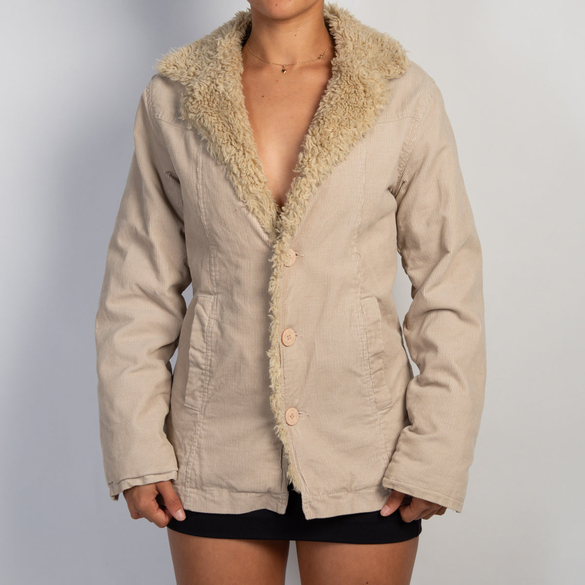 CREAM CORDUROY JACKET