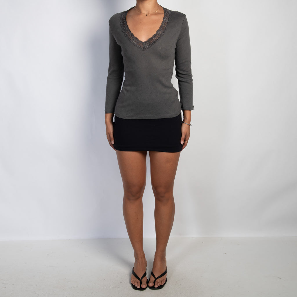 COTTON POINTELLE TOP