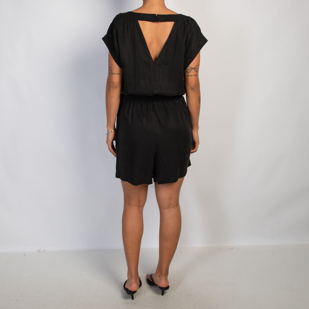 BLACK CROSS OVER JUMPSUIT