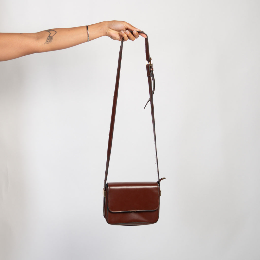 BROWN CROSS BODY BAG