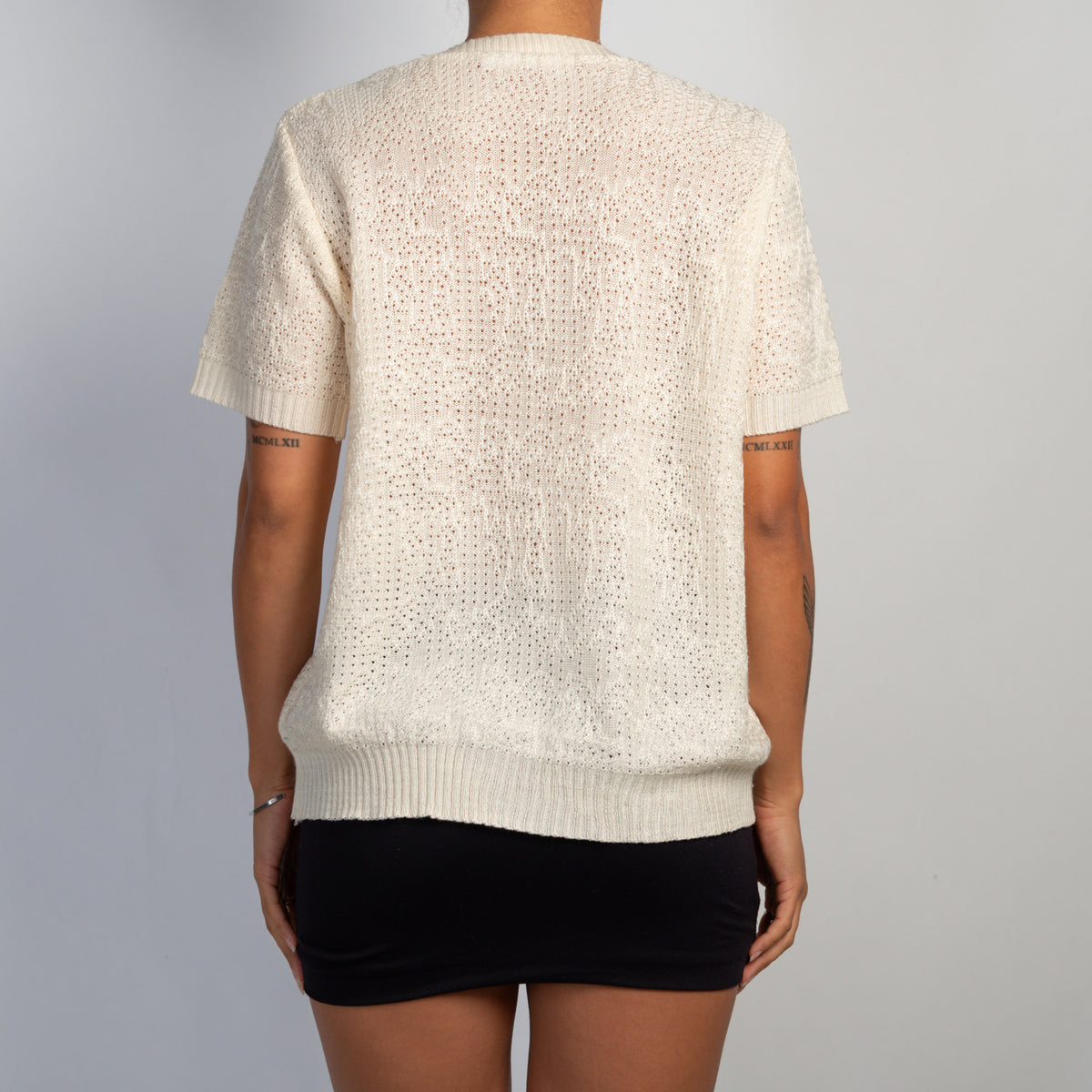 CREAM KNIT SHIRT