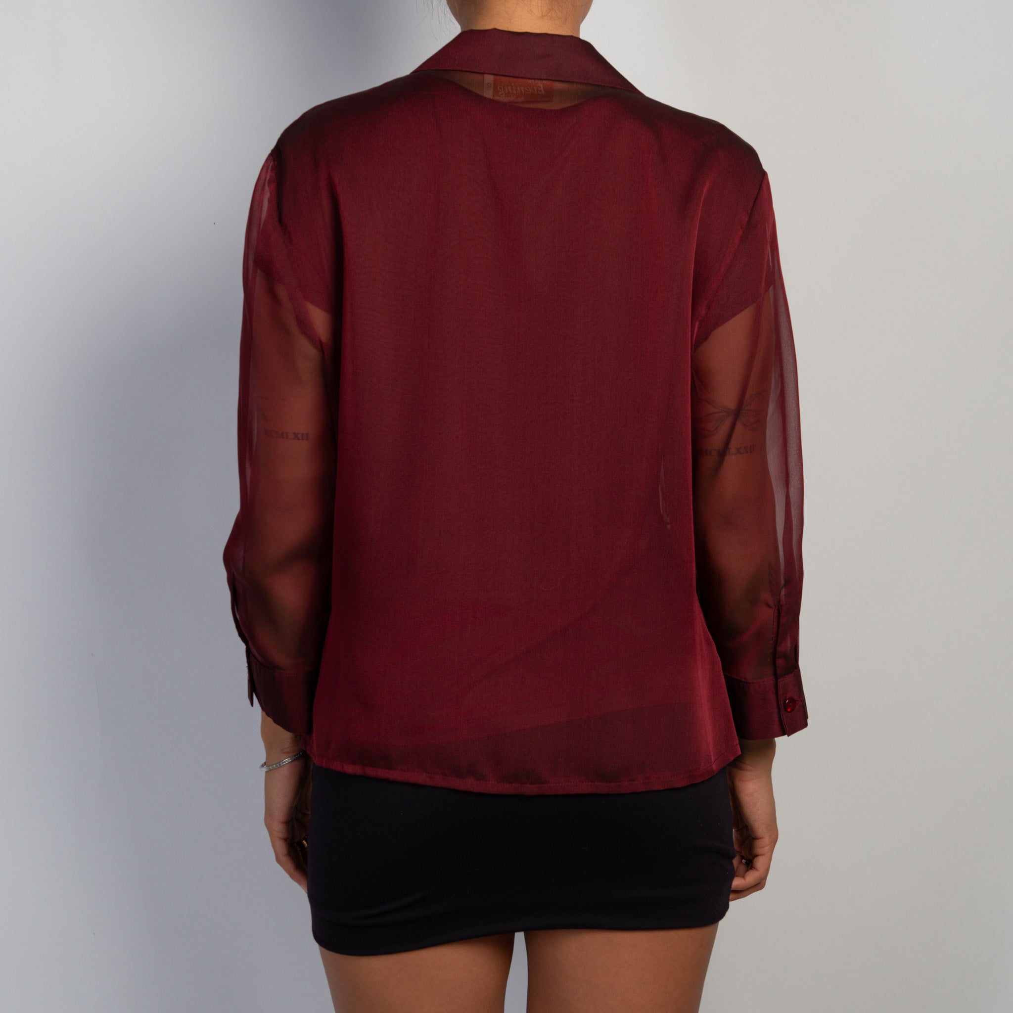 MAROON FLORAL BLOUSE