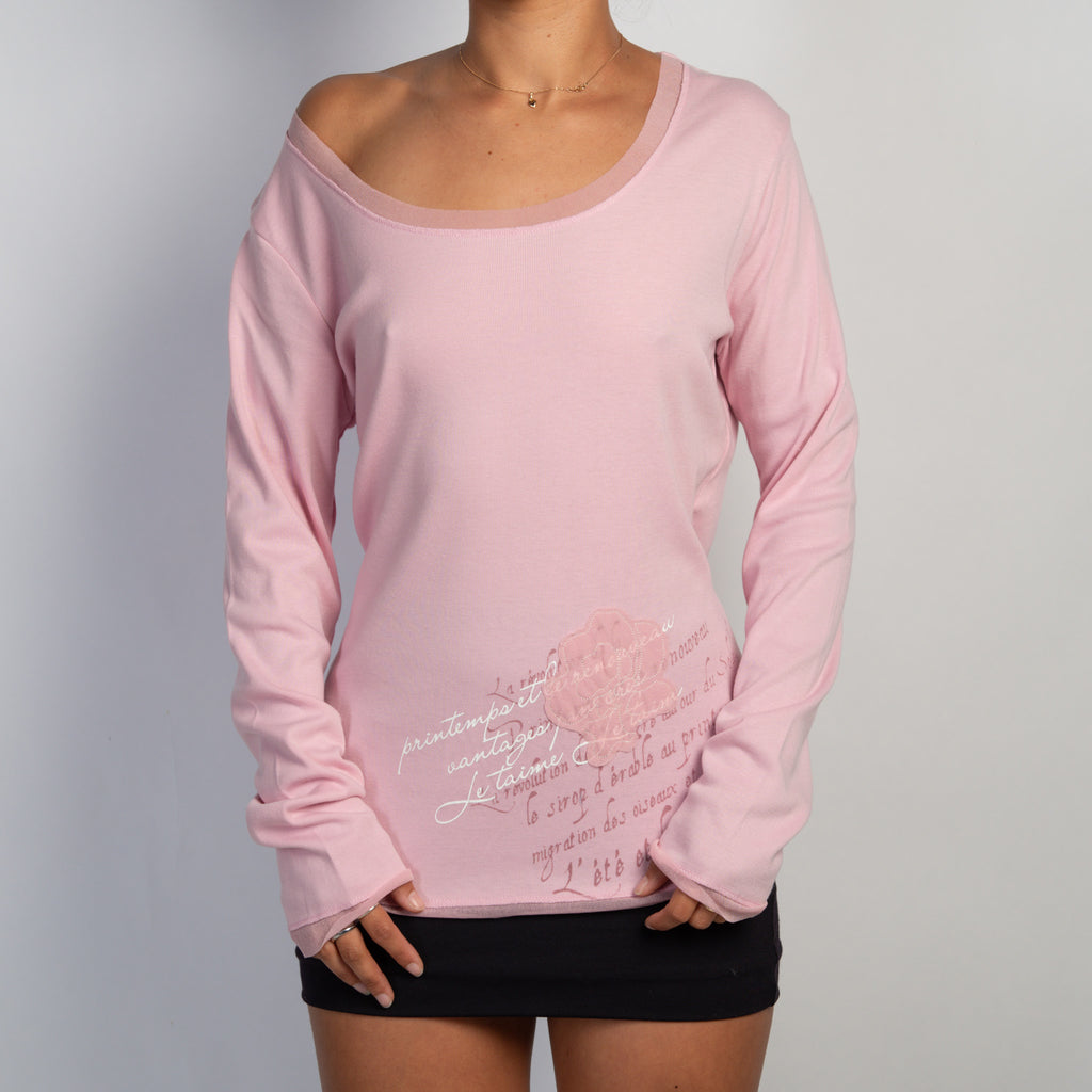 PINK LONG SLEEVE TOP