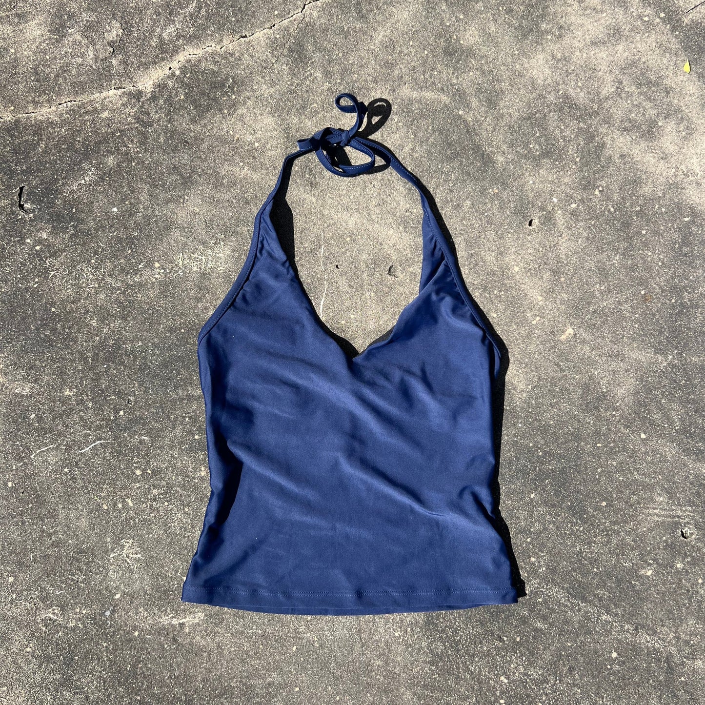 NAVY HALTERNECK TANKINI