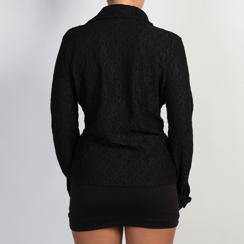 BLACK LACE BLOUSE