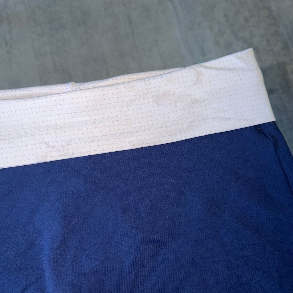 NAVY FOLD OVER SKORT