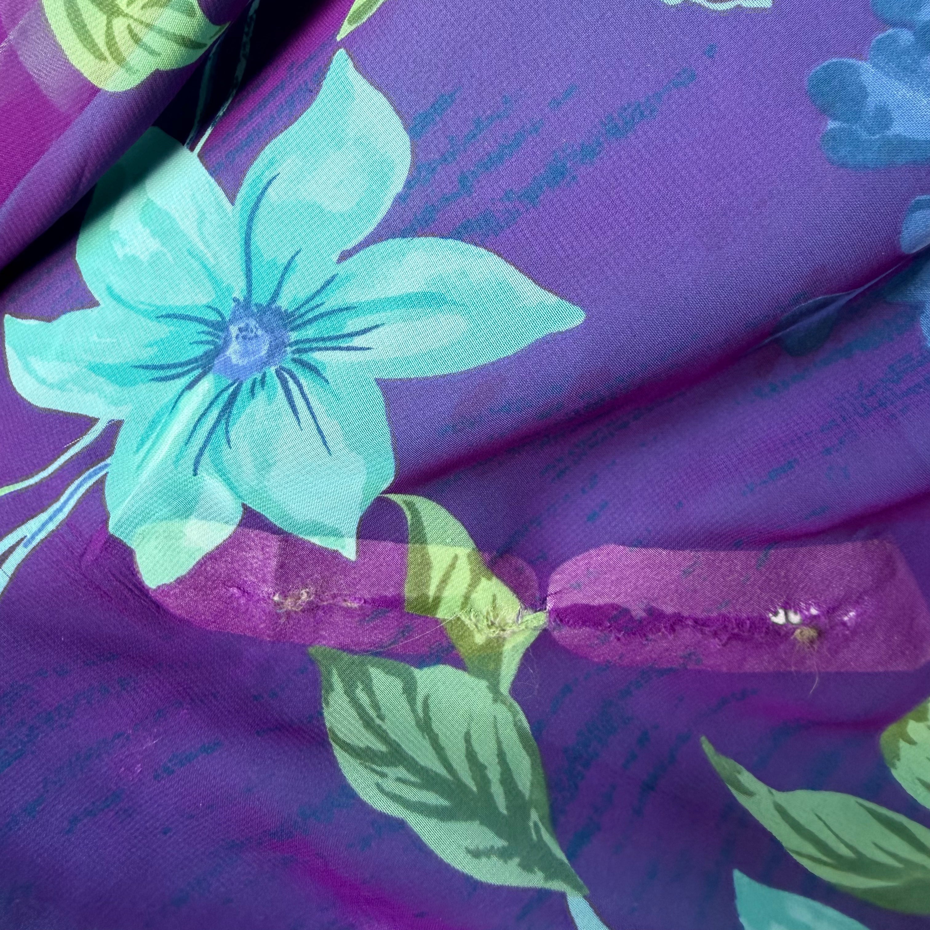 TWO TONE FLORAL GOWN