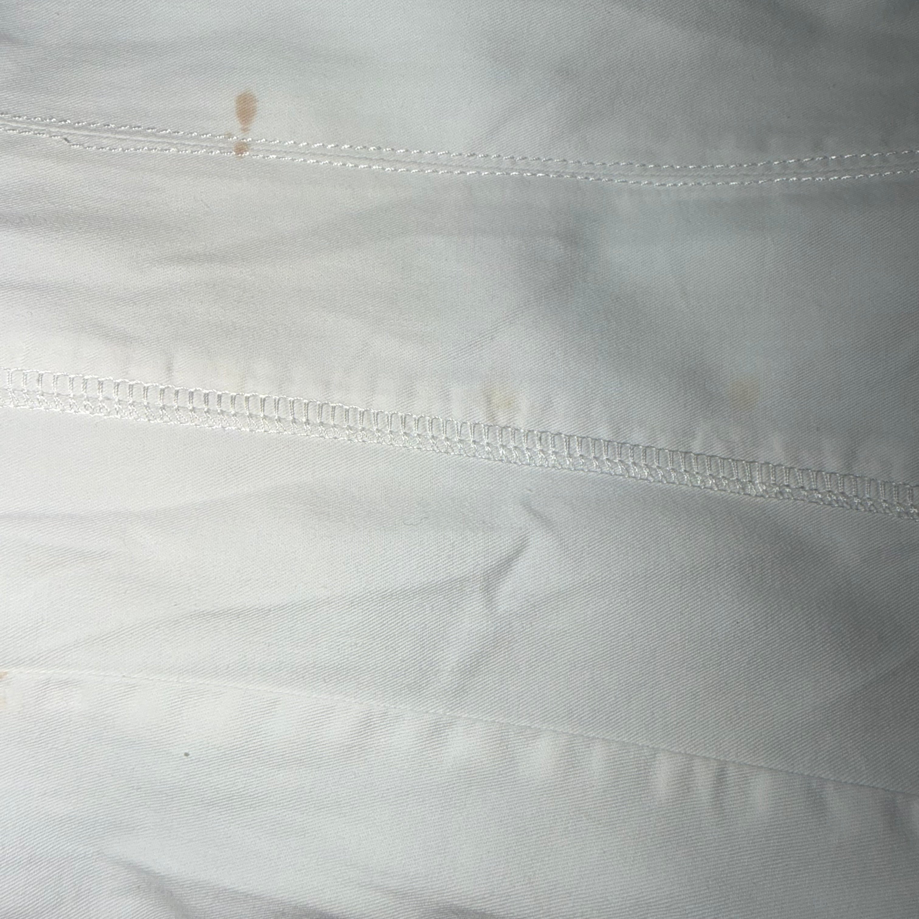WHITE CROP CARGO PANTS