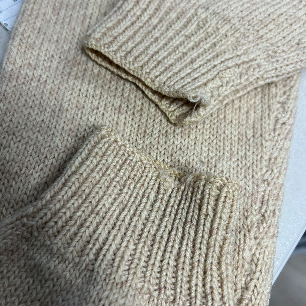 CREAM CABLE KNIT SWEATER