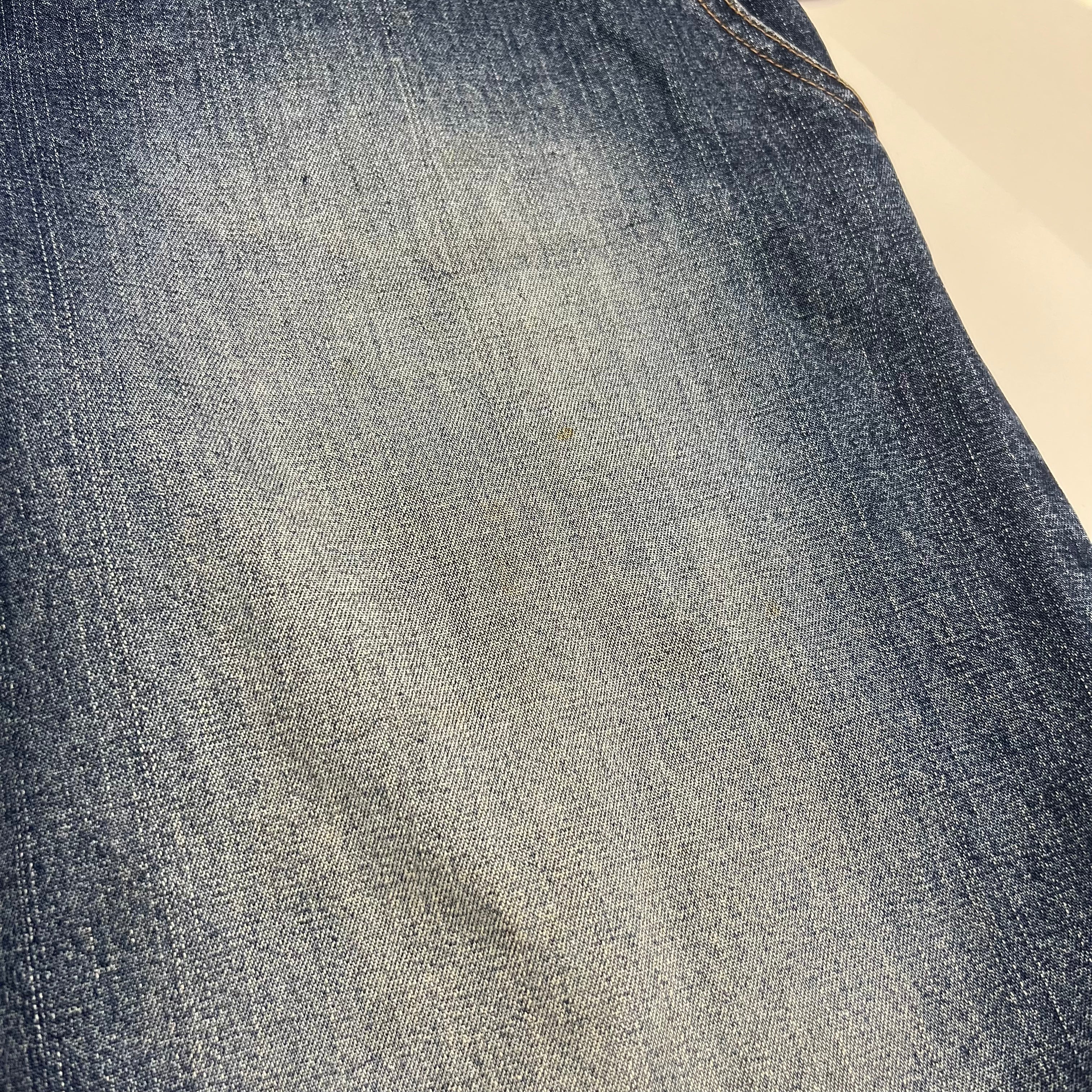 WIDE LEG CAPRI JEANS