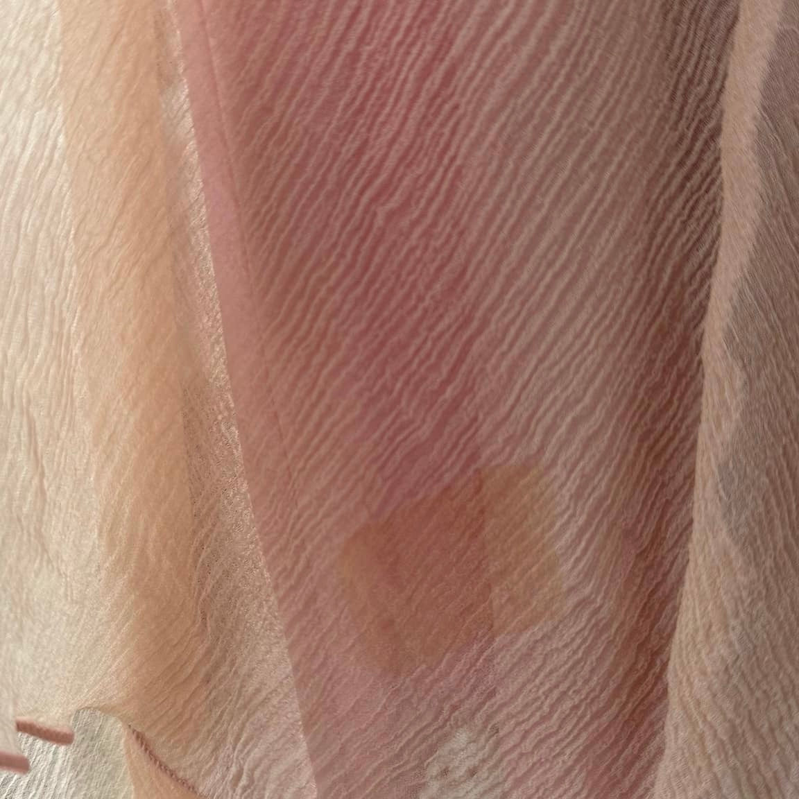 PINK SILK ASYMMETRIC SKIRT