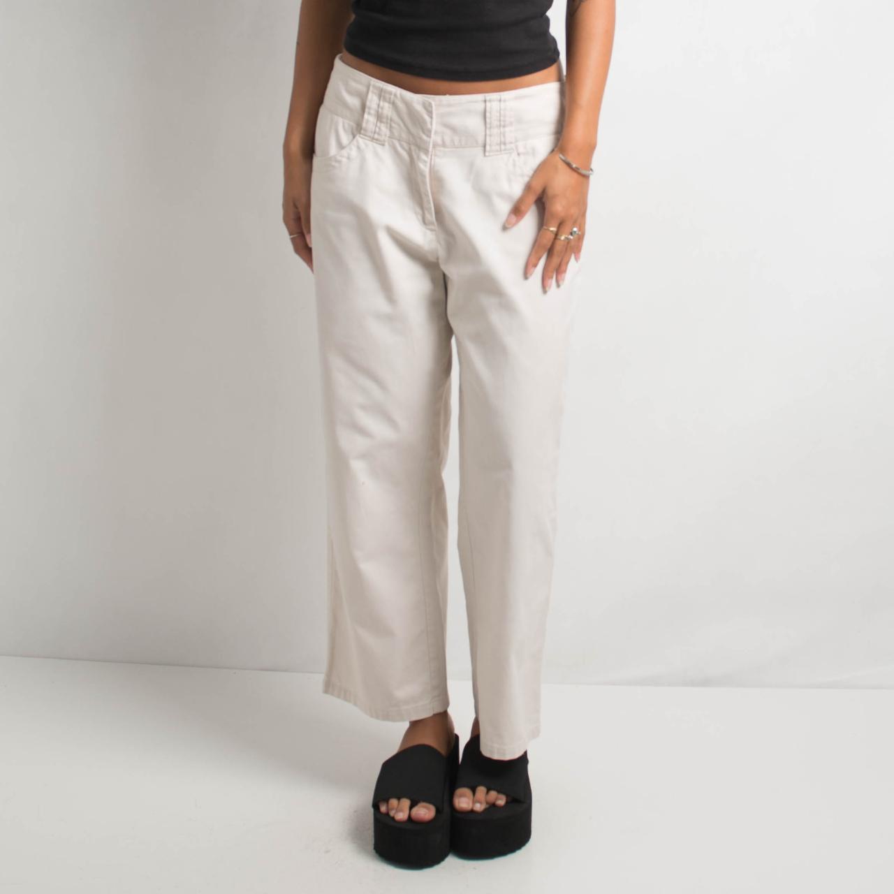 PANTALON BLANC CASSE