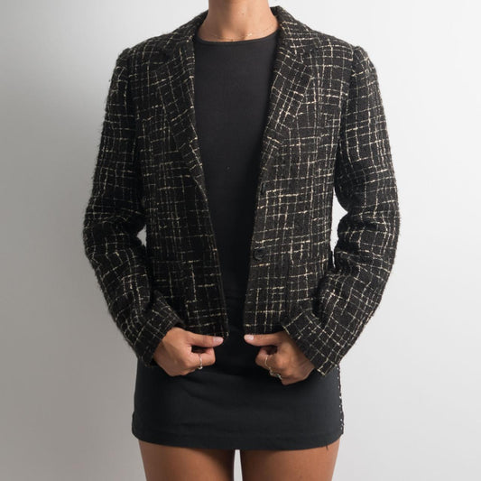 BLAZER TEXTURÉ NOIR