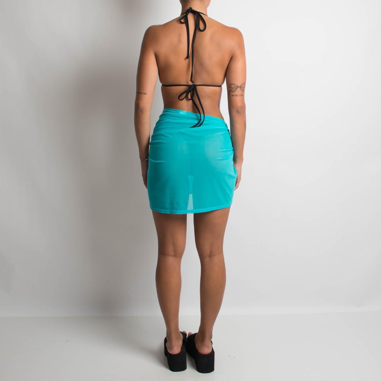 TEAL MESH SARONG